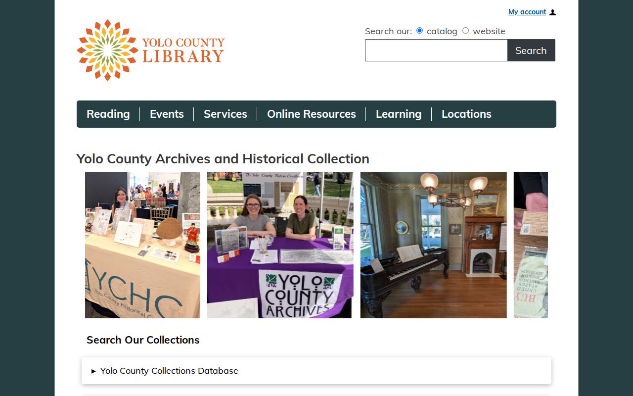 West Sacramento city directory reference to Archives catalog and digital collections