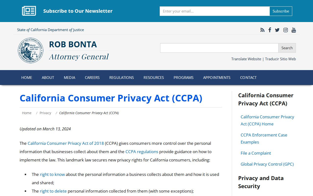 West Sacramento neighbors lookup reference to California consumer privacy guidance