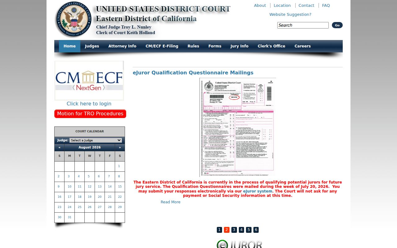 West Sacramento resident lookup reference to the Eastern District of California